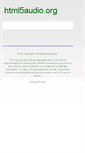Mobile Screenshot of html5audio.org